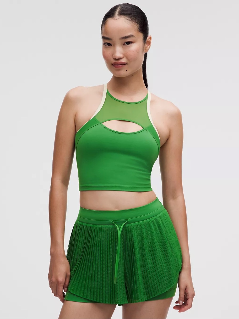 NWT Lululemon Ace Advantage Mesh Panel Tennis Tank Chameleon Ivory M